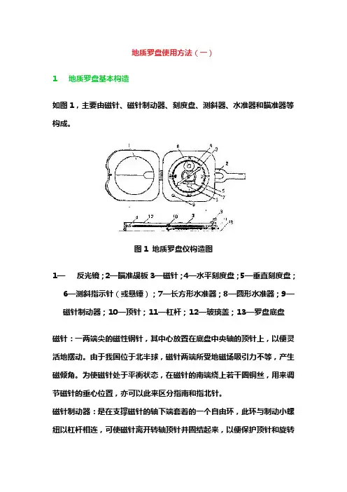 地质罗盘使用方法1