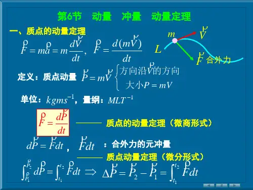 动量冲量动量定理