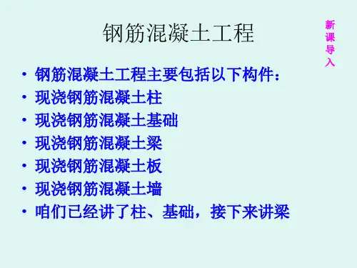 现浇钢筋混凝土梁