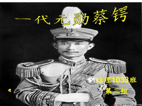 蔡锷的PPT