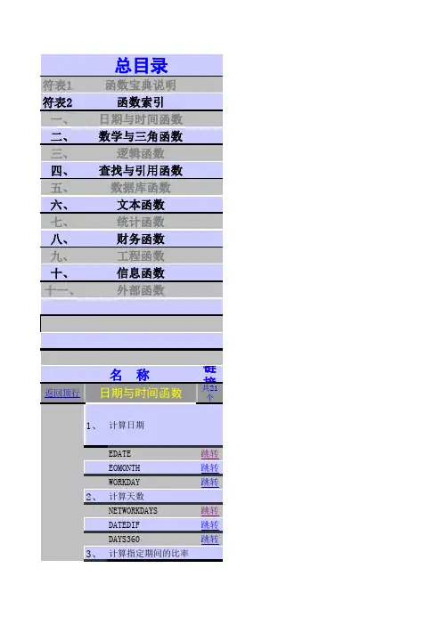Excel最全函数公式宝典