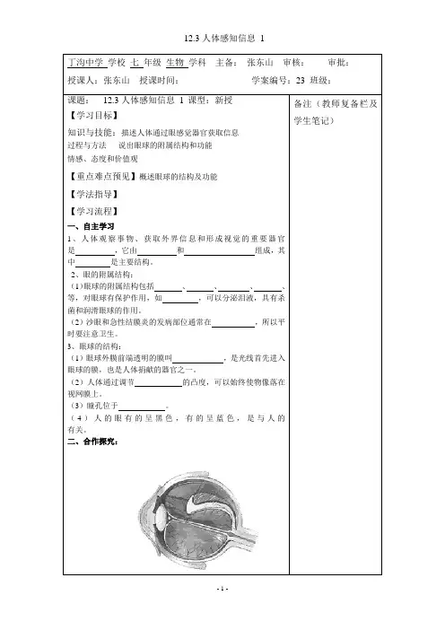 12.3 人体感知信息1