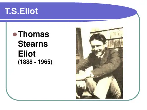 美国文学5、T.S.Eliot艾略特