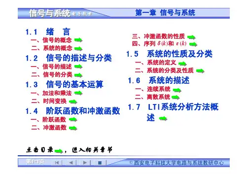 西安电子科技大学 郭宝龙《信号与系统》课件(完整版)