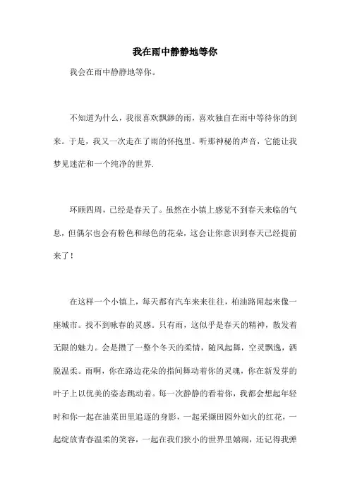 我在雨中静静地等你