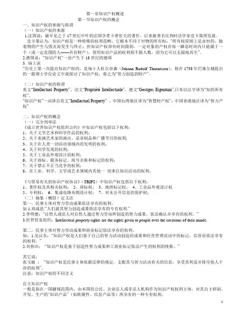 第一章知识产权概述