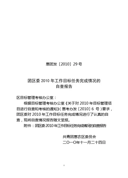 团委2010年工作总结暨2011年工作思路2