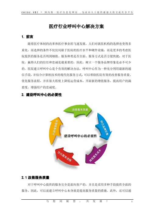 医疗行业呼叫中心解决方案
