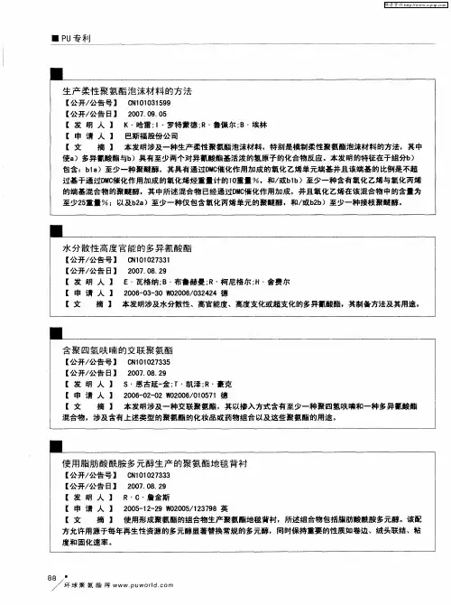 PU专利
