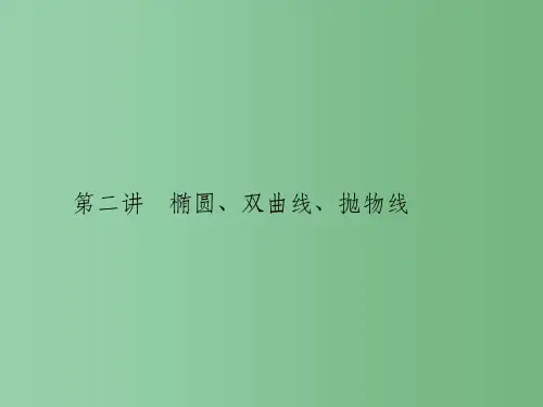 高考数学二轮复习 专题七 解析几何 7.2 椭圆、双曲线、抛物线课件 文