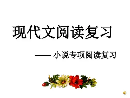 中考小说阅读 解题技巧ppt