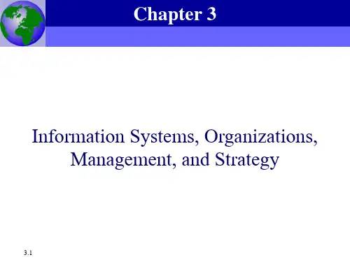 Information Systems, Organizations, Management, and Strategy