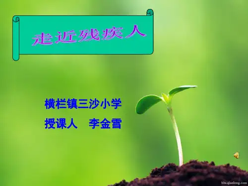 走近残疾人-课件