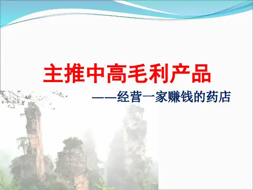 主推中高毛利产品.pptx