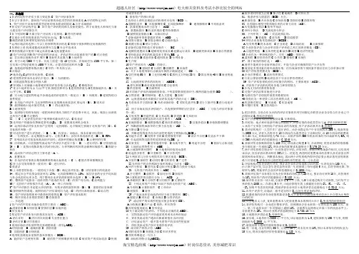电大资产评估(选择、判断、名词解释、简答)排版小抄