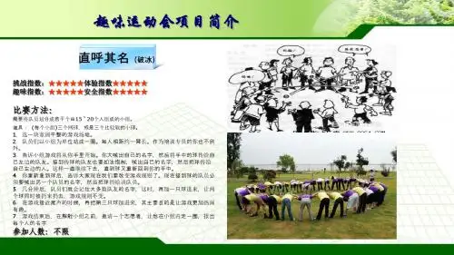 趣味运动会选定项目