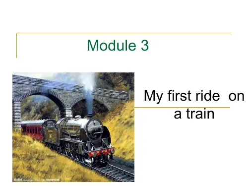 my first ride on a train
