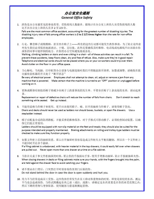 General Office Safety