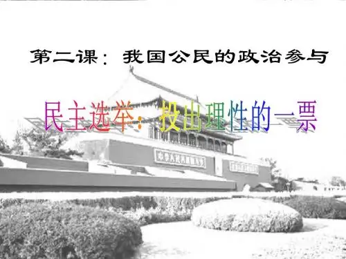 民主选举