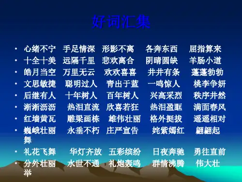 好词汇集