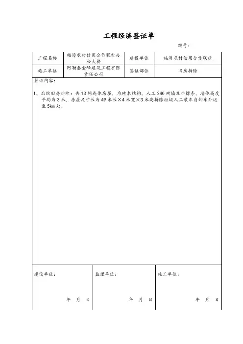 签证模板