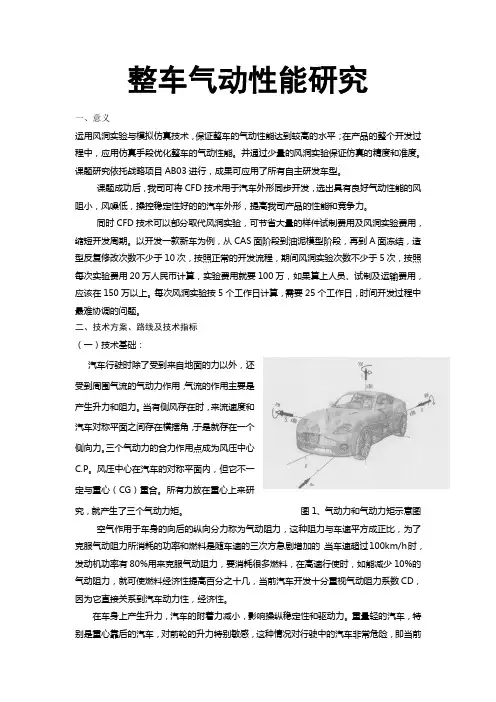 整车气动性能研究