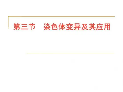 染色体变异