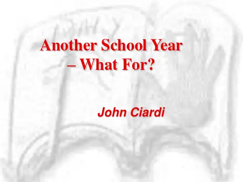 1.Another school year