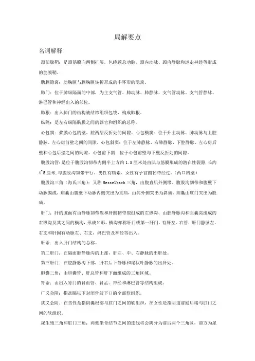 局解要点