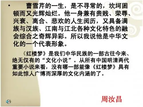 《红楼梦》公开课
