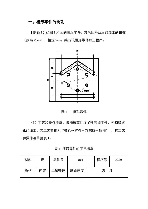 数控铣床编程实例讲解