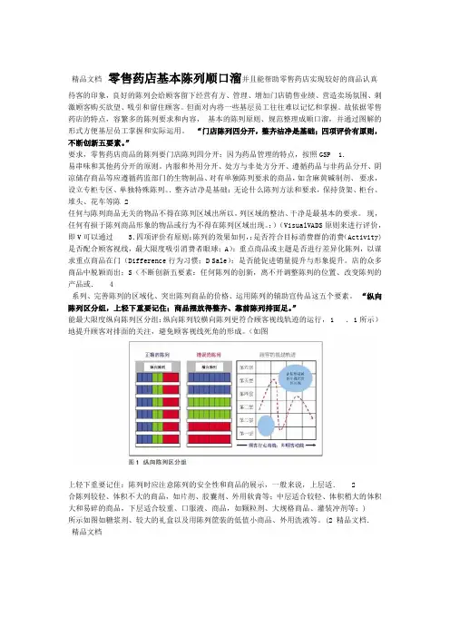 精选零售药店基本陈列顺口溜资料