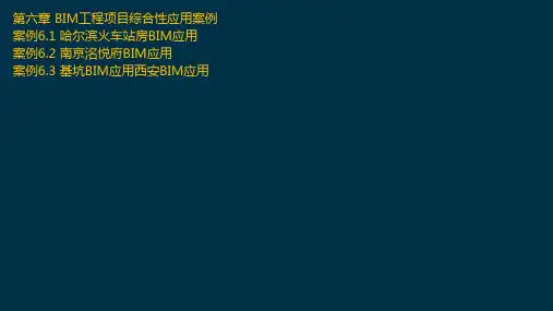 全国BIM考试-BIM案例分析第6章第1节