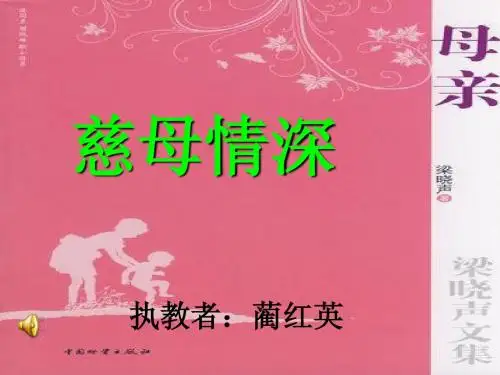 小学五年级上册语文第十八课慈母情深PPT课件2