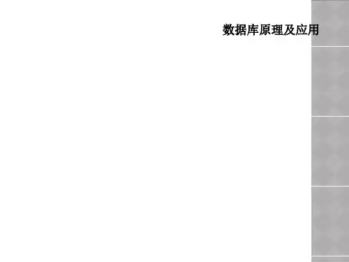 数据库原理及应用