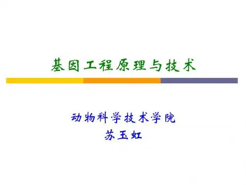 基因工程-1绪论