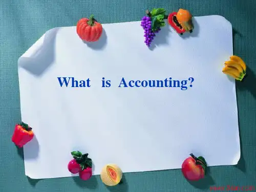 WHAT IS ACCOUNTING