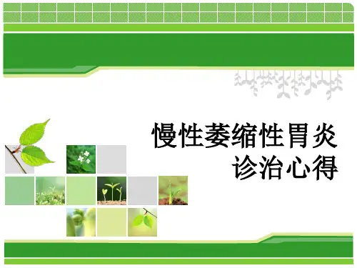 慢性萎缩性胃炎诊治心得PPT课件