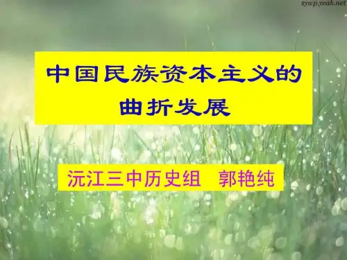 中国民族资本主义的曲折发展.ppt