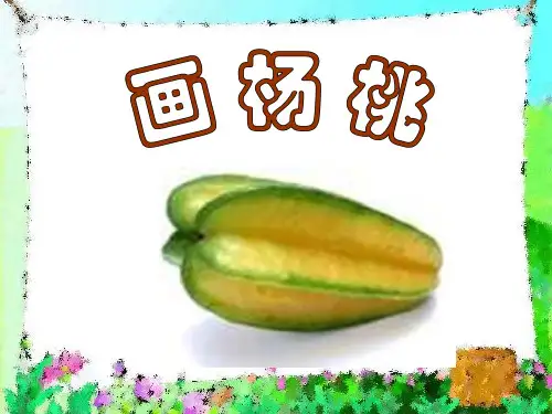 《画杨桃》第二课时