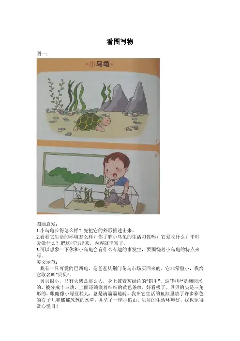 看图写物