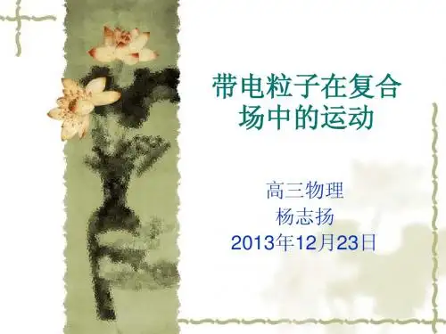 带电粒子在复合场中的运动