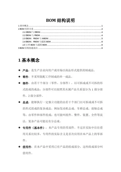BOM结构说明 2