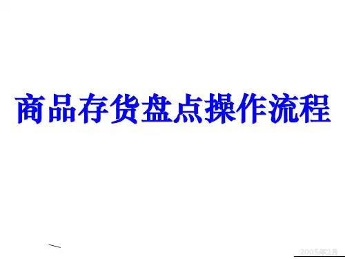商品存货盘点操作流程S知识分享