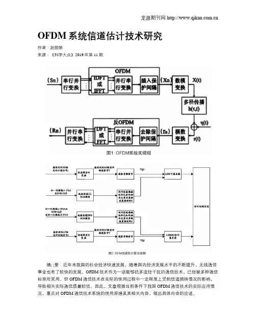 OFDM系统信道估计技术研究