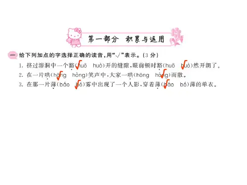 六年级上册语文教用课件-积累与运用部编版65
