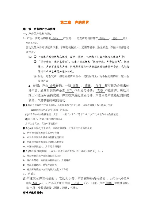 第二章  声的世界课件新