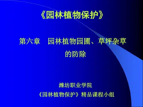 园林植物保护-杂草防除共61页