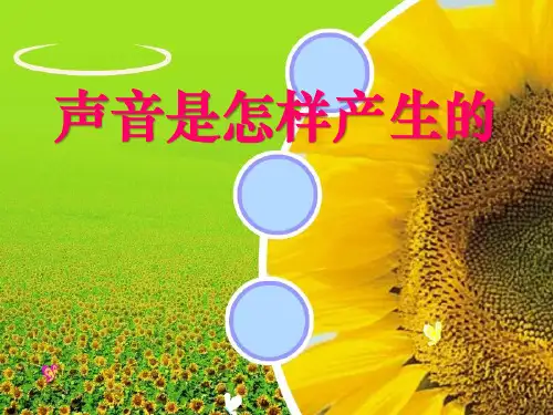 教科版四年级科学上册课件：《声音是怎样产生的》课件