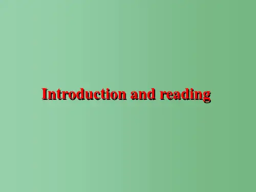 高中英语 Module 5 Newspapers and Magazines-Introductio